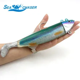 Acessórios de alta qualidade 26cm 440g Com excesso de peso, simular peixe -peixe -pesca profunda pesca de pesca de pesca artificial de isca macia