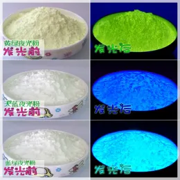 Glitter 500 g/lotto super luminoso polvere luminosa colorato di vernice luminosa, bagliore nella polvere scura per smalto, vernice bagliore fai -da -te