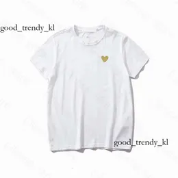 놀이 디자이너 티셔츠 남성 T 셔츠 유럽계 미국인 인기있는 작은 빨간 심장 인쇄 tshirts 남자 여자 커플 티셔츠 magliette 658