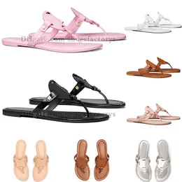 scarpe da spedizione gratuite Slifori di design donna sandalo sandali sandali vetrini piatti rosa rosa in argento slippista camerino estivo sandalie sandali infradito