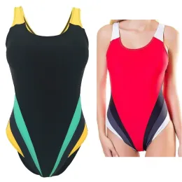 Suits NEW M 5XL Athlete Patchwork One piece Swimsuit Sexy Women Sport Swimwear Triangular Bathing suit Plus Size Swimming Beachwear