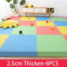 Mats Thicken 2.5cm Tatame Baby Play Mat Activities Mat for Baby Mat 6PCS Game Mats Playroom Mat Play Mats Floor Noise Mat Puzzle Mat