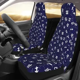 Car Seat Covers Constellation Cover Custom Printing Universal Front Protector Accessories Cushion Set