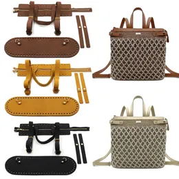 6pcs/Set DIY Handgefertigte Tasche Set Accessoires Teile Taschen Bottom Lock Reißverschluss Umhängetasche Hangbag Rucksack für Frauen 240418