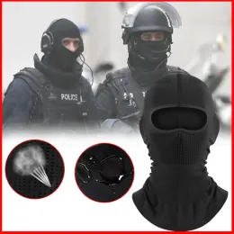 Máscara de máscara de balaclava militar máscara face tática para a polícia do exército, espessado respirável à prova de poeira resistente a chapéu de capacete de motocicleta