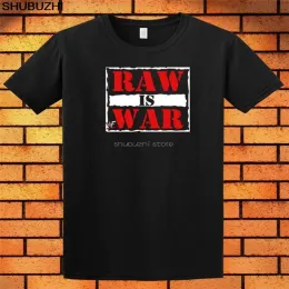 T-shirty Monday Night Raw Is War WWF TSHIRT MĘŻCZYZNA BIAŁA BIAŁA NOWA Koszula Cool Casual Pride T Shirt Men Unisex Nowa moda Tshirt SBZ6106