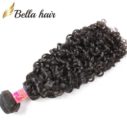 Bellahair 브라질 묶음 곱슬 머리 곱슬 머리 인간 처녀 머리 묶음 더블 웨이프 12 30 풀 헤어 엔드 wefts 확장 자연 색상 6650884