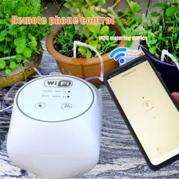 Kontroll WiFi Smart Garden Irrigation Controller Plant Automatic Drip Irrigation System Mobiltelefon Styrning av vattningstimerenhet