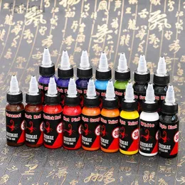 Körperfarbe 30 ml/Flasche Professionelle Tattoo Pigment -Tinten Safe halbe Permanentfarben Vorräte für Schönheit Make -up Körperkunst D240424