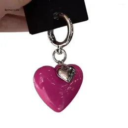 Portachiavi per le chiavi a sospensione anelli chiave accessori decorazioni borse decorazione rosa portata in lega fatta a mano