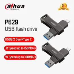 Fährt Dahuap629 Solid State USB Flash Disk 32G 64G 128GBTYPEC Dual Interface Highspeed USB -Flash -Festplatte für Mobiltelefon und Computer
