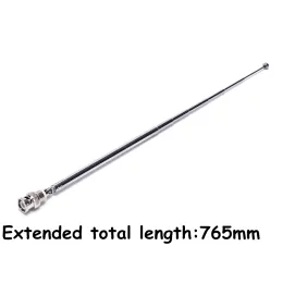 Receivers 1 Pc Highquality 360 Degrees 765mm Telescopic Antenna Q9 BNC Connector Portable FM Radio Scanner VHF UHF TW