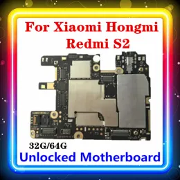 Antenn för Xiaomi Hongmi Redmi S2 Motherboard 64G 32G ersatt Clean Original med full chips Android OS installerat huvudkort