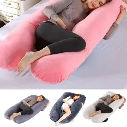 Yastıklar 130x70cm u şekil hamile yastıklar hamilelik gövde yastık hamile kadın yan uyuyanlar yatak yastıkları damlalık
