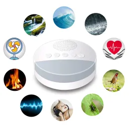 Caixas Branco Máquina de ruído bebê sono Soother Sound Player Night Light Autooff Timer White Noise Player