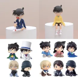 Carros 510cm DetectiveConan Operado à mão Operado por anime Modelo Periférico Desktop Car ornamentos Q versão Doll Conan Edogawa Holiday Gift Toys