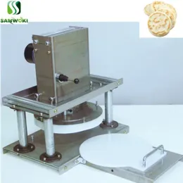 İşlemciler Elektrikli Pizza Hamur Sayfası Presleme Makinesi 22cm Buğday Un Hamur Sheeter Makinesi Kek Yapım Makinesi Tortilla Maker