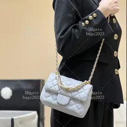 Pearl Chain Designer Torba 17 cm Barnkin Bag na ramię 1: 1 Mass Mass Lady Crossbody Torba z pudełkiem LC407