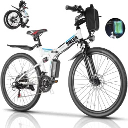 Bicicleta smlro mx300 bicicleta elétrica dobrável 500w 1000w 20ah dobring ebike 48V 26 "City Road 21 Speed Mountain E Bike mtb para adultos