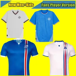 24 25 retrò 16 17 Maglie da calcio islandese Islandia Sigthorsson 2024 2025 Uniforme per bambini Gudmundsson Sigurdsson XXL