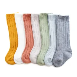 Wärmer 0 bis 5 Jahre Herbst Winter Warm Kinder Kleinkind Kind Mädchen Jungen Jungen fest gestrickte lange Socken Baumwollknie High Socken Neugeborene