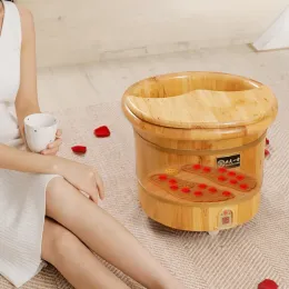 Massager Wooden Household Foot Lavaggio Secchio di Massage Electric Pazzo Secchio di riscaldamento Vacana