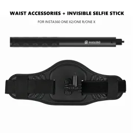 Câmeras de cintura vestível de cintura+360 Bullet Time Invisible Selfie Stick para Insta360 One R r Rs x2 x barra traseira Insta 360 Acessório panorâmico