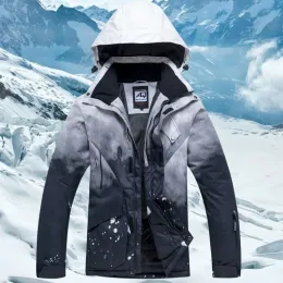 Jacken Winter Skifahren Jacke 2021 Männer Frauen Outdoor Sport Snowboardmantel winddichte wasserdichte Thermo -Paare Kleid Schneejacken