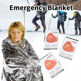 Filtar Emergency Rescue Filt utomhus Waterproof Håll varm överlevnadisolering Solskyddsmedel 130/140/160 210 cm