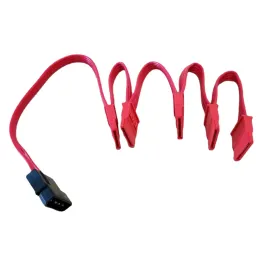 IDE Molex 4Pin till SATA 15Pin Adapter 1 till 5 Splitter Hard Drive Power Extension Cable 18Awg Red Color för PC DIY