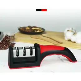 منزل Sharpener سريع المضيء الحجر الشحذ شحذ سكين المطبخ الأداة المطبخ الأداة المراوغة 3/4 مراحل