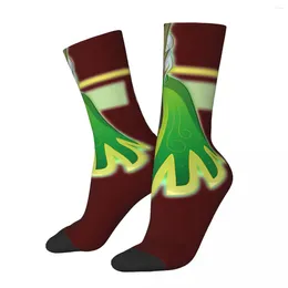 Herrstrumpor glad rolig komprimering leia green retro hajuku himmel barn av lätt hip hop nyhet casual crew crazy sock