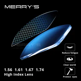 Filtri Merrys Anti Blue Blolocking Lens B2 Serie 1.56 1.61 1.67 OCCHI PRESCRIZIONE Ottici LENS MIOPIA Hyperopia HMC LENTI HMC