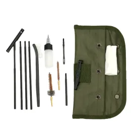 Acessórios 10 peças Tactical M16 M4 Kit de limpeza Rifle de rifle de rifle de nylon Set Airsoft Pistol Cleanner para 223 22lr Hunting Outdoor