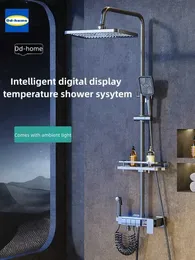 Set di doccia per bagno dd-casa moderna moderna elettrica igienica girasole shower Sistema Sistema Set pieno per gli accessori per bagni intelligenti Termostato T240422
