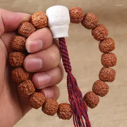 Strand ejderha ölçekli doku rudraksha bileklik erkek ve kadın etnik et desen Buda boncuklar el toptan satış