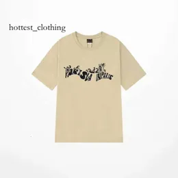 Lanvine Shirt Brand Men Men Thirts Designer Luxury Classic T Shirt Chest Letter Printed Shirt High Street Tshirts Soe Cotton Tees Hoodie 8095