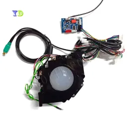 Ratos Arcade Trackball 3 In1 4,5 cm de diâmetro Conector circular PC Rathball Mouse projetado para jogos clássicos Jamma 60 em 1