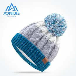 Schals aonjie M28 Erwachsene Kinder Kinder Dicke Kabel Winter Fleece Gekontiertes Hut gefesseltem Beanie Schädel Mütze Kreisschleife zum Skifahren