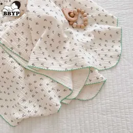 Setler 23 katman bebek battaniyeleri ayı noktaları baskı pamuklu gazlı bez muslin kundak sargı yeni doğan bebek yatakları uyku battaniye alarak