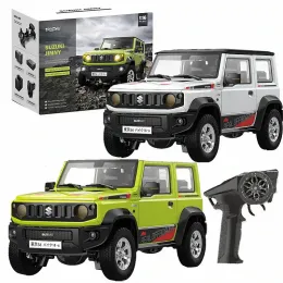 Carros 1/16 Jimny RC Car rastreador de rocha LED LUZ LUZ SOM SOM SOM DE ESCRADO DE ESCRADA RTR RTR MODELOS PROPRIATIVOS COMPLETOS PARA MENINOS