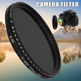 استوديو فادر متغير ND Dimmer قابل للتعديل ND2 إلى ND400 الكثافة المحايدة لعدسة كاميرا التصوير الفوتوغرافي