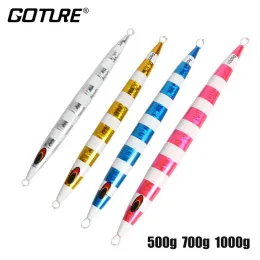 Accessories Goture Metal Luminous Slow Jigging Bait 500g 600g 750g 1000g Quality Professional Fishing Lure Ocean Jig Spoon Trolling Bait