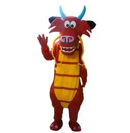 2024 Factory Direct Sale Direct Mushu Dragon Mascot Trajes para venda Alfafa Dragon Character Fostume Dragon Dragon