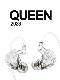 Fones de ouvido tfz/supertfz queen 2023 iNear Earphone Bass Wired Headphone DJ monitora 3,5 mm/typeca hifi music hifi fone de cancelamento de ruído