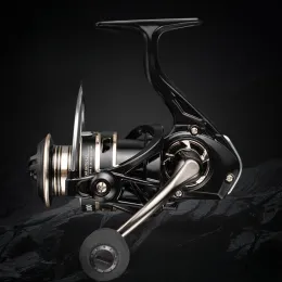 Accessori bobini rotanti Drag max da 12 kg in acciaio inossidabile ad alta velocità 5.2: 1 bobina d'acqua salata di pesca Carrete de Pesca