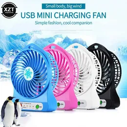 Inne urządzenia Przenośne ładowanie LED LED Wentylator Air Cooler Mini Desktop USB wentylator Trzeci wiatr wentylator USB Bateria bezpłatna chłodzenie ręczna mini wentylator J240423