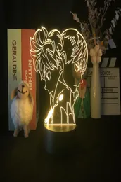 Galaxy Night Light LED Projektor 3D Haikyuu Atmosfery Lampa do sypialni Dork Doradek Dzieci Prezent Acryl Nightlight With Crack Base92211154