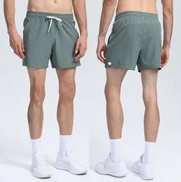 Lu lu l Mens Jogger Sports Shorts for Hiking Cycling with Pocket Casual TrainingジムショートパンツサイズM-4XL通気性デザイナーファッション衣料R260436