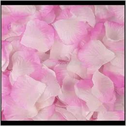 Party GardenPCS Home Festive Supplies Artificial Rose Petals Wedding Petalas Colorful Silk Flower Aessory Dekorativa blommor Kransar Drop s